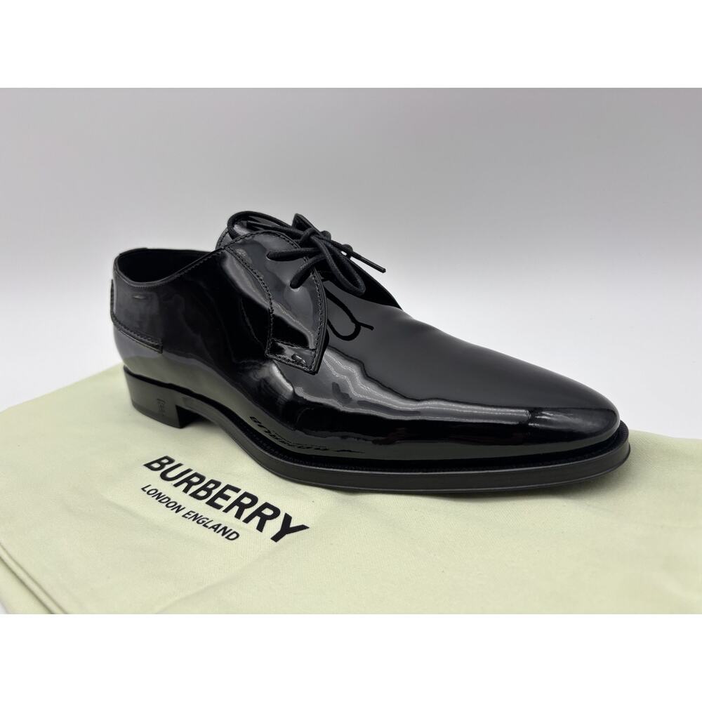 Simon Motif Patent Leather Derby Shoe Size 43.5